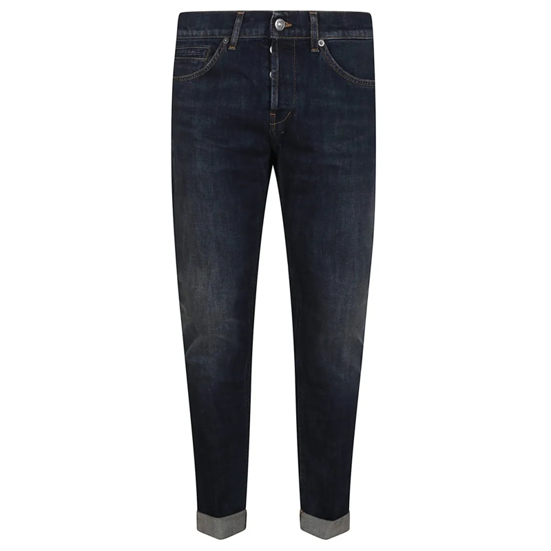 Dondup Jeans Skinny Fit Dark Wash Denim Trousers Dunkelblau