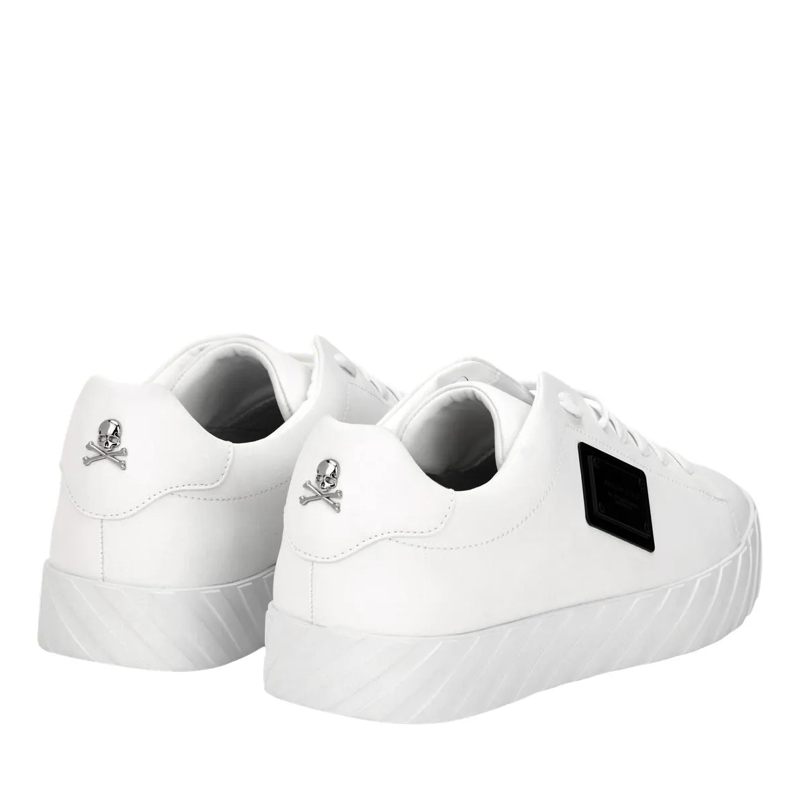 Philipp Plein Low-Top-Sneaker Lo-Top Turnschuhe Placca weiss(Image 3)