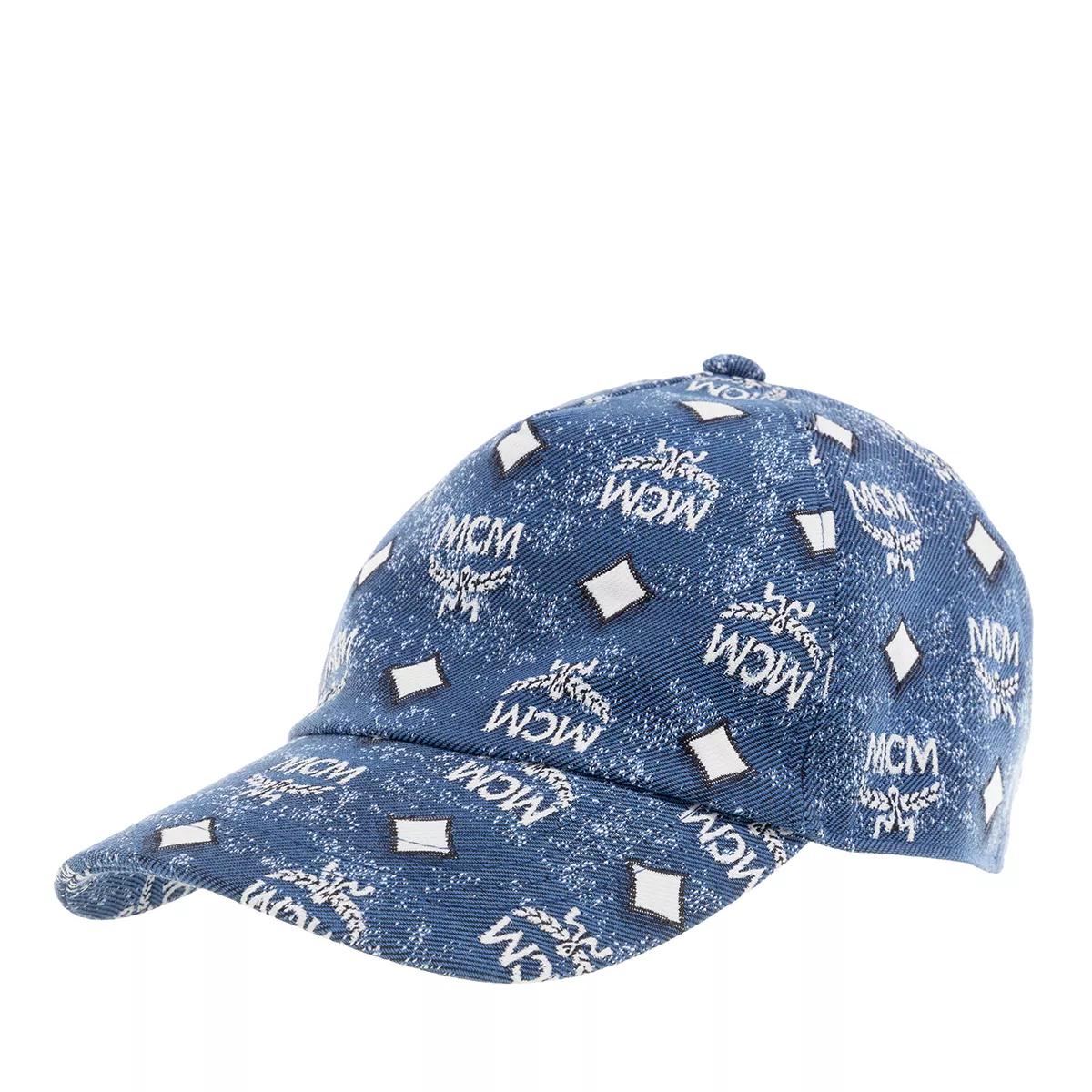 Mcm Baseballkappe Mit Monogramm In Denim