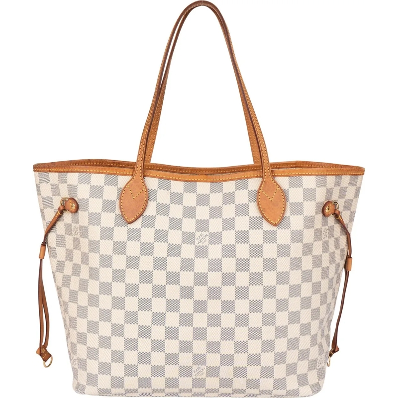 Louis Vuitton Tote Louis Vuitton Damier Azur Monogram Neverfull MM Sh weiß