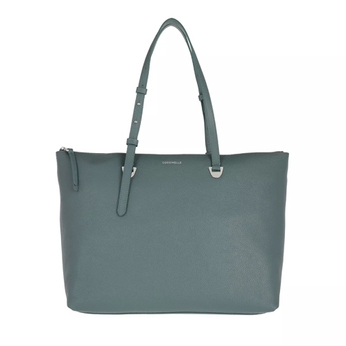 Coccinelle Lea Handbag Grained Leather  Shark Grey Shopping Bag