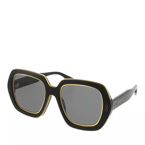 Gucci GG1064S-002 54 Sunglass Man Acetate Black-Black-Grey Sonnenbrille