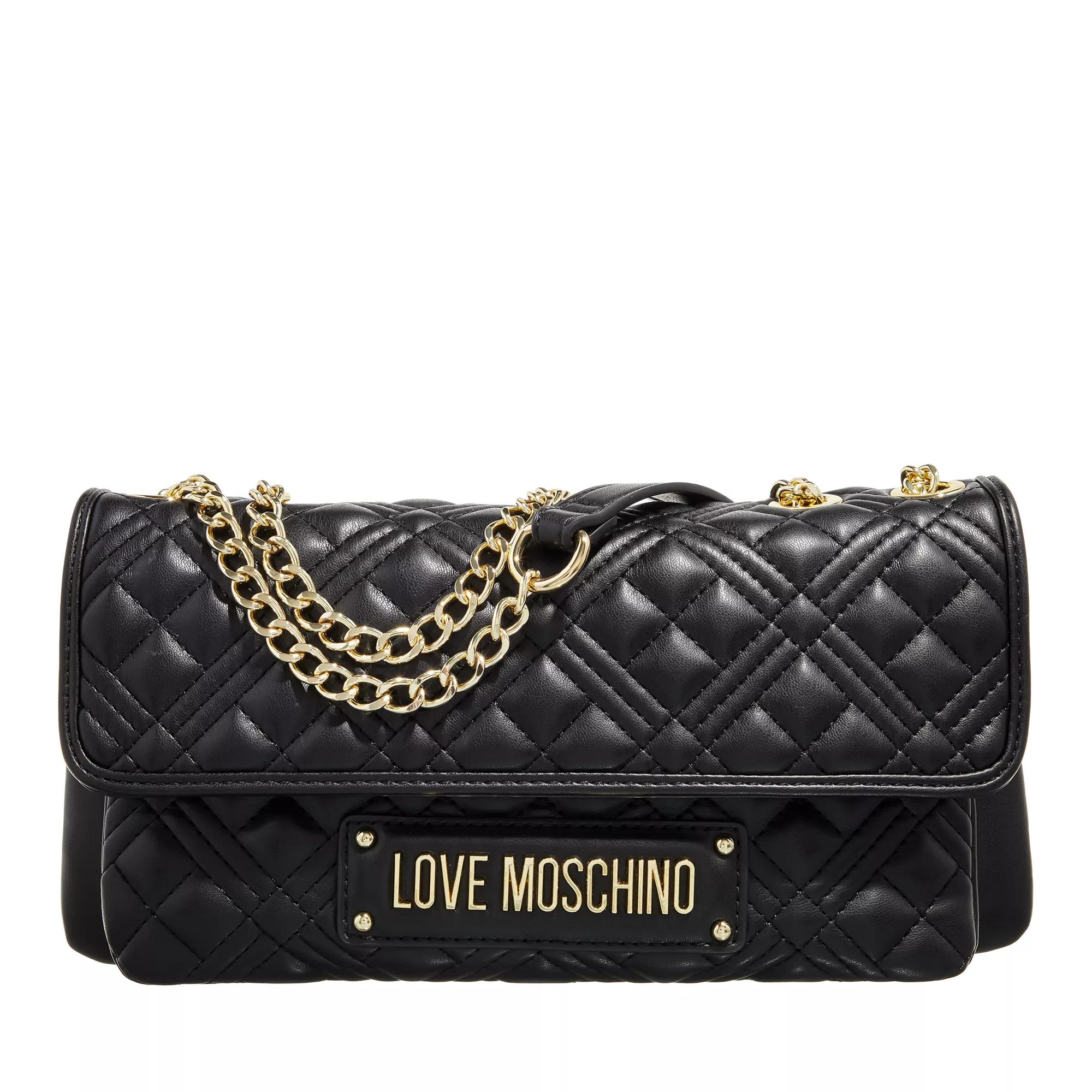 Love moschino quilted clutch bag