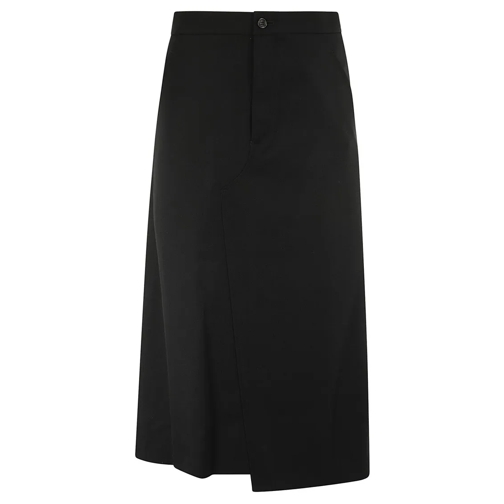 Comme des Garcons Mini-Röcke Classic Black Wool Skirt Black