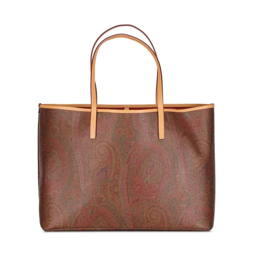 Etro Shopper mit Paisley Muster Braun Sac à bandoulière