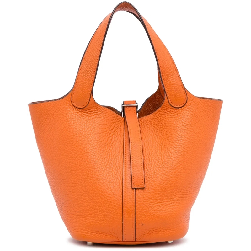 Hermès Tote Clemence Picotin Lock 18 orange