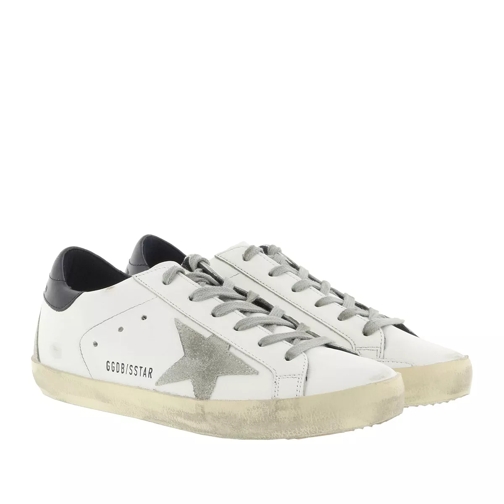 Golden Goose Superstar Cream Star Sneakers Leather White/Blue Low-Top Sneaker