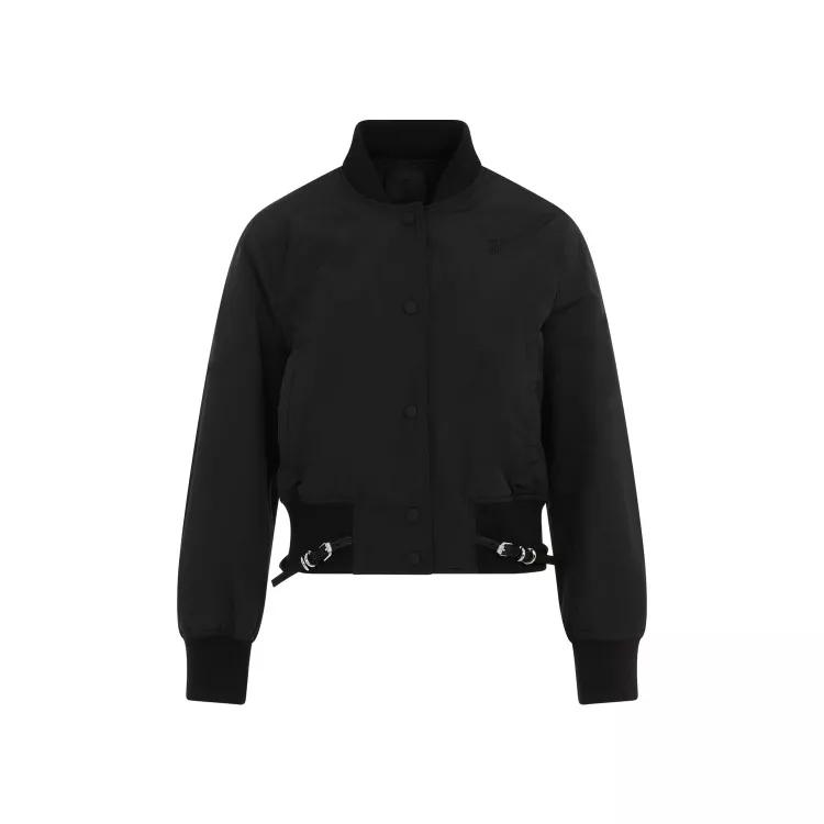 Givenchy - Black Long Sleeve With Attached Belt Blouson - Größe 36 - black