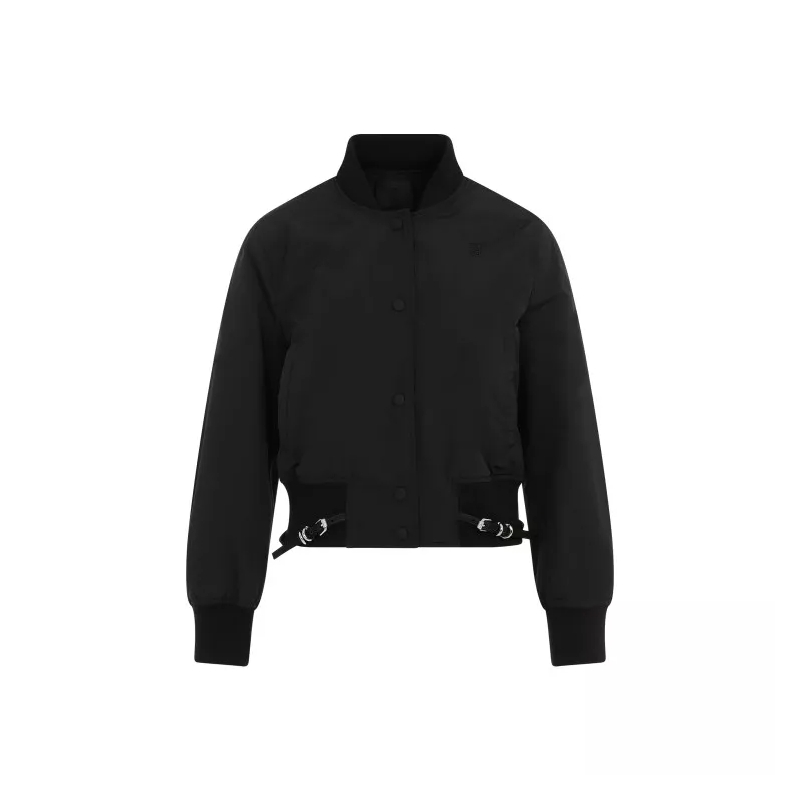 Givenchy Blouson aviateur Black Long Sleeve With Attached Belt Blouson Black
