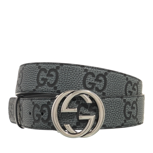 Gucci Ledergürtel Belt With Interlocking G Buckle Black