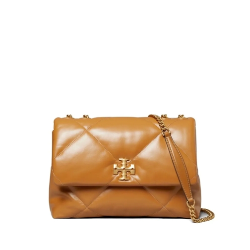 Tory Burch Schoudertas Kira Diamond Quilt Bag Brown