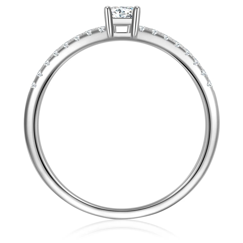 Trilani Ring Sterling Silber Ring Zirkonia silber(Image 3)