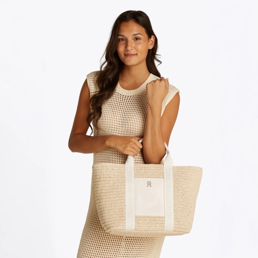 Tommy Hilfiger Sac panier Spring Logo Handtasche Beige (Image 2)