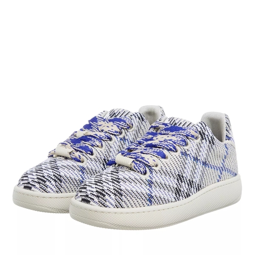 Burberry Check Knit Box Sneaker Blue / White Low-Top Sneaker