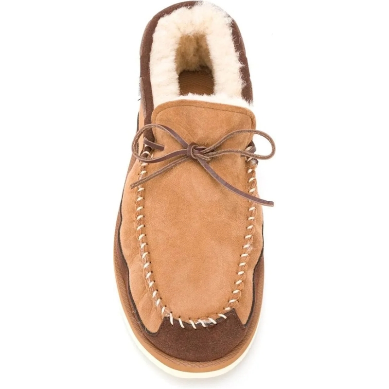 Suicoke Low-Top-Sneaker Shearling-lined Loafers braun (Image 4)