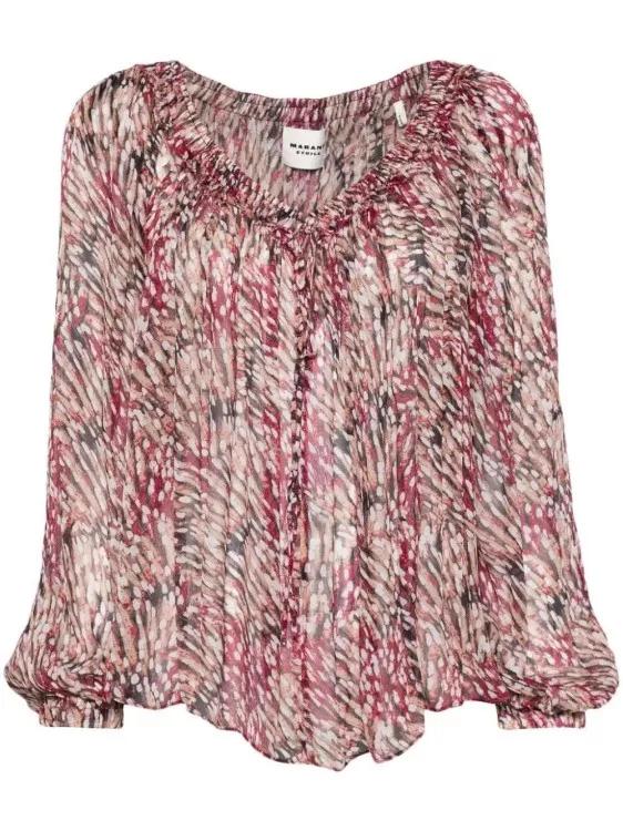 Etoile Isabel Marant - Vutti Off-Shoulder Blouse - Größe 40 - pink