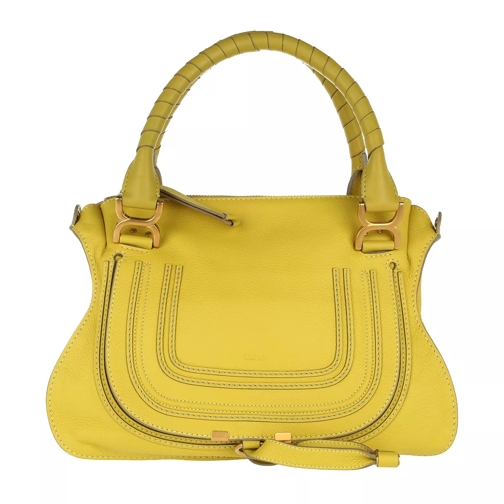 Chloé Marcie Porte Epaule Medium Neon Yellow Rymlig shoppingväska