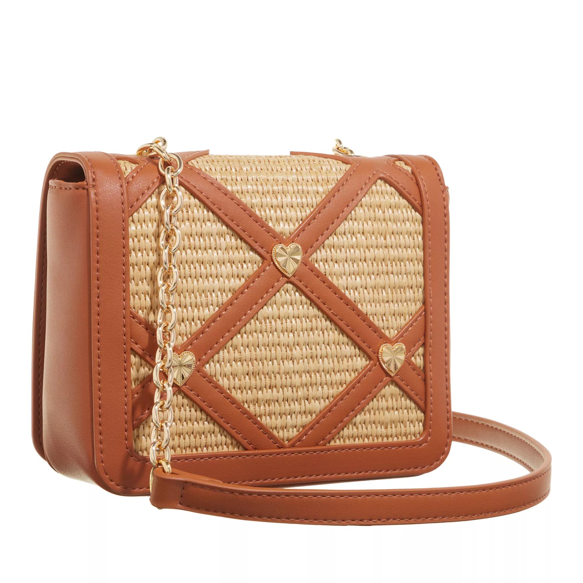 Love Moschino Crossbody bags Cross with Chain in beige