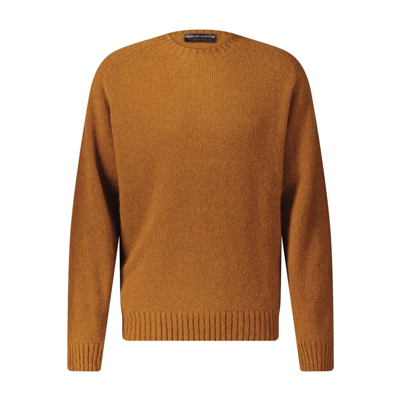 FILIPPO DE LAURENTIIS Pull Pullover aus Alpaka-Woll-Mix orange