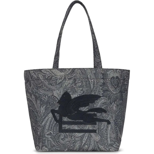 Etro Fourre-tout Pegaso Logo Paisley-print Tote Bag mehrfarbig