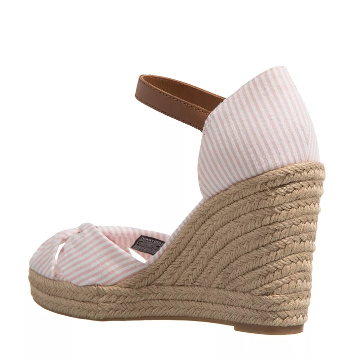 Tommy Hilfiger Basic Seersucker High Wedge Seersucker Soothing Pink Sandal