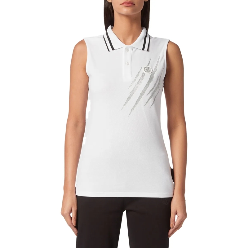 Plein Sport Top Poloshirt Scratch weiss(Image 3)