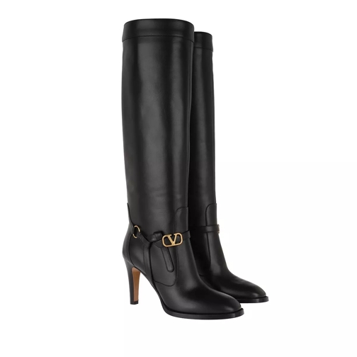 Valentino Garavani VLTN Boots Leather Black Stiefel