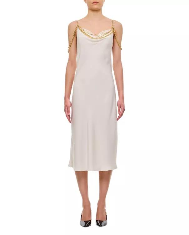 Paco Rabanne - Chain Midi Dress - Größe 38 - white