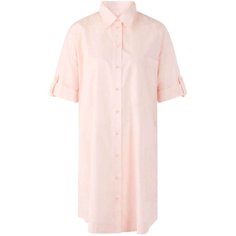 Marc Cain Midikleid Marccain Hemdblusenkleid "rethink Together"  Licht rose