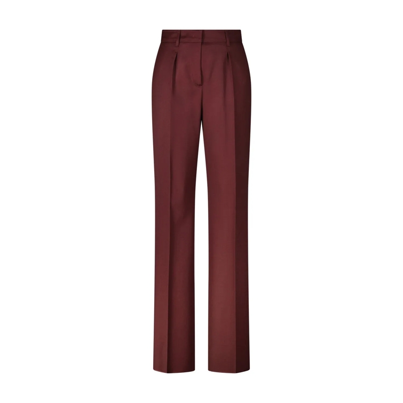 Max Mara Freizeithose Hose Cannes  aus Wollgabardine rot