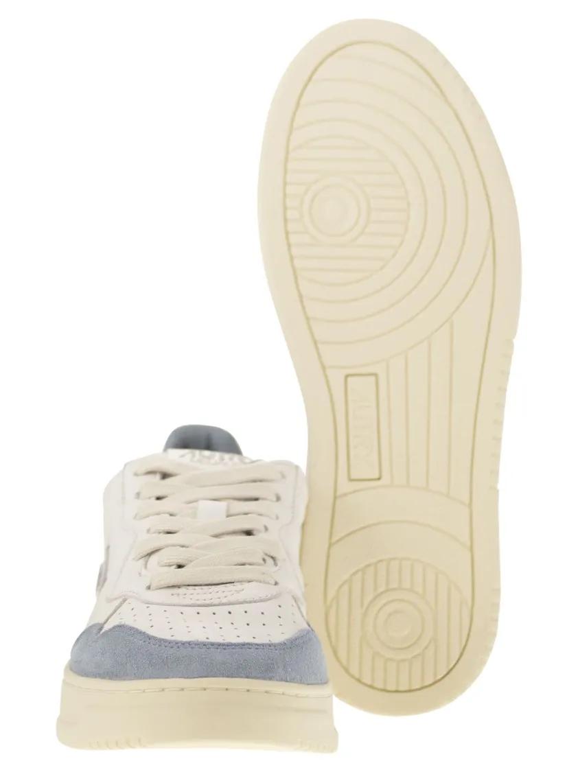 Thumbnail - Autry Low-Top Sneaker - Medalist Low - White Leather And Suede Sneakers In - Gr. 39 (EU) - in Weiß - für Damen