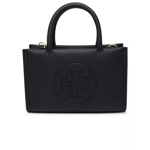 Tory Burch Ella Black Leather Mini Bag Black Mini Tas