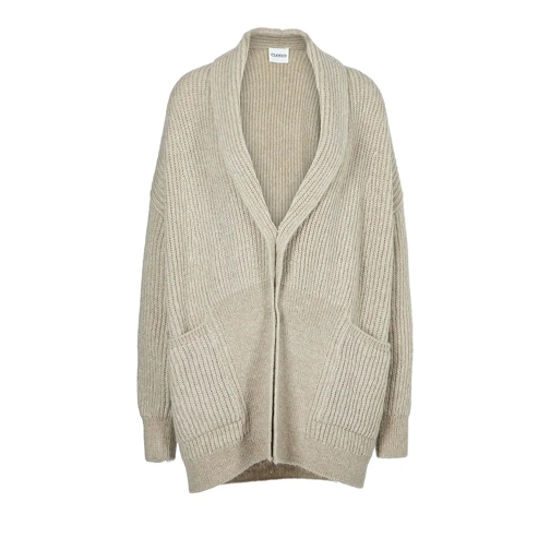 Closed Cardigan shawl collar cardigan sabbia beige