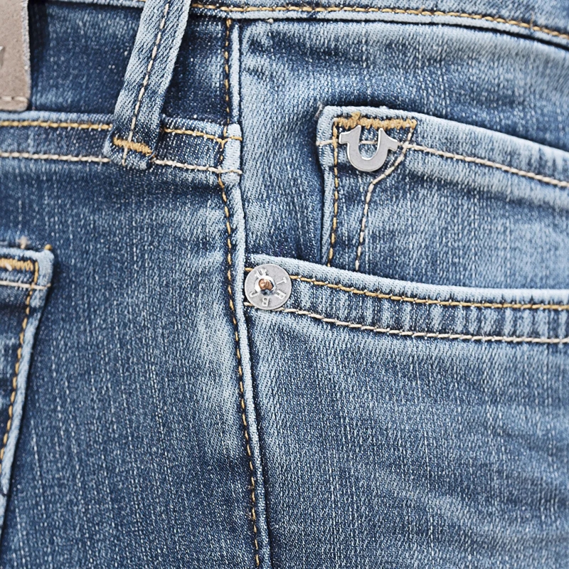 True Religion Ausgestellte Jeans Jeans HALLE Kick Flare- Passform laut Hersteller blau(Image 5)