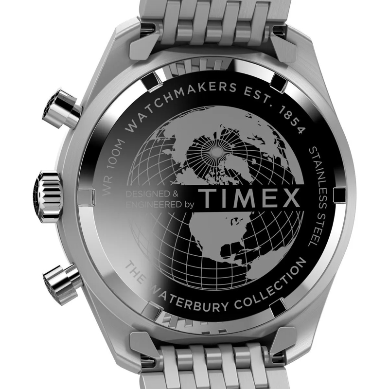 Timex Automatikuhr Quarz-Analoguhr Waterbury Heritage Collection silber (Image 4)