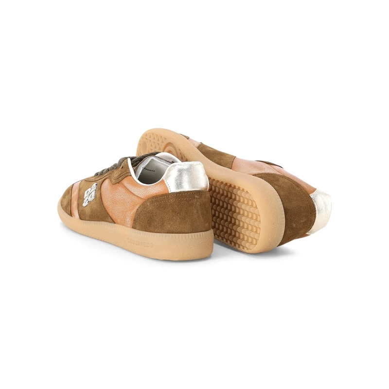 Dsquared2 Schnürschuhe Sneaker Rebels aus Veloursleder braun(Image 3)