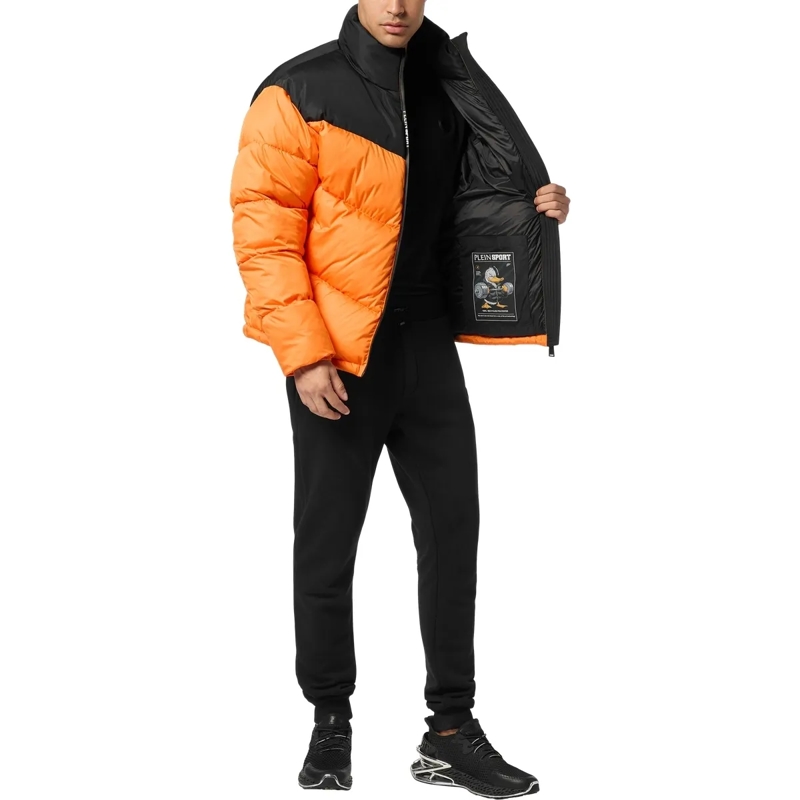 Plein Sport Lederjacke Jacke orange(Image 4)
