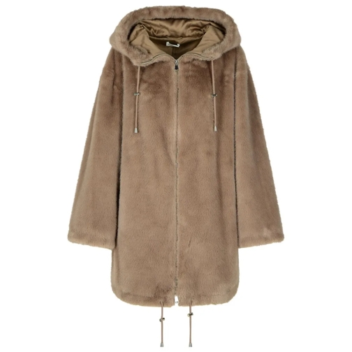 P.A.R.O.S.H. Parka-Mäntel Pathos Beige Polyester Parka Brown