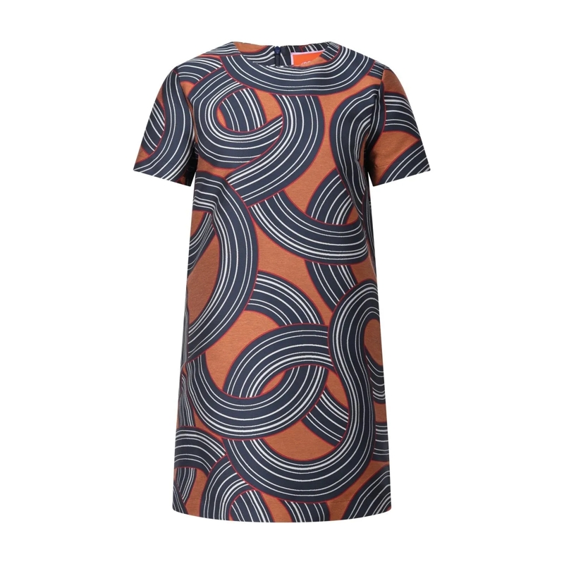 LaDoubleJ Minikleid Minikleid mit Muster Multicolor