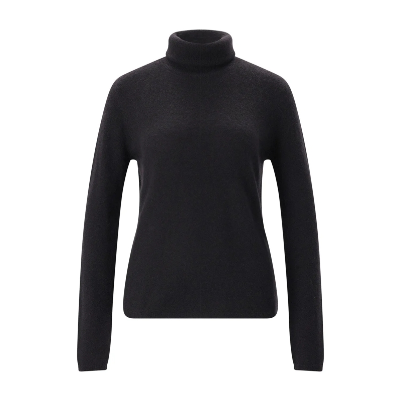 Sminfinity Pull Rollkragenpullover aus Kaschmir & Seide braun