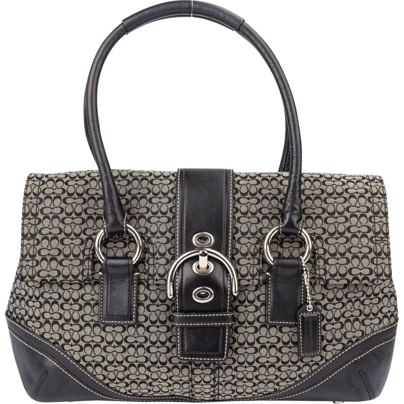 Coach Fourre-tout Coach Mini Monogram Handbag schwarz