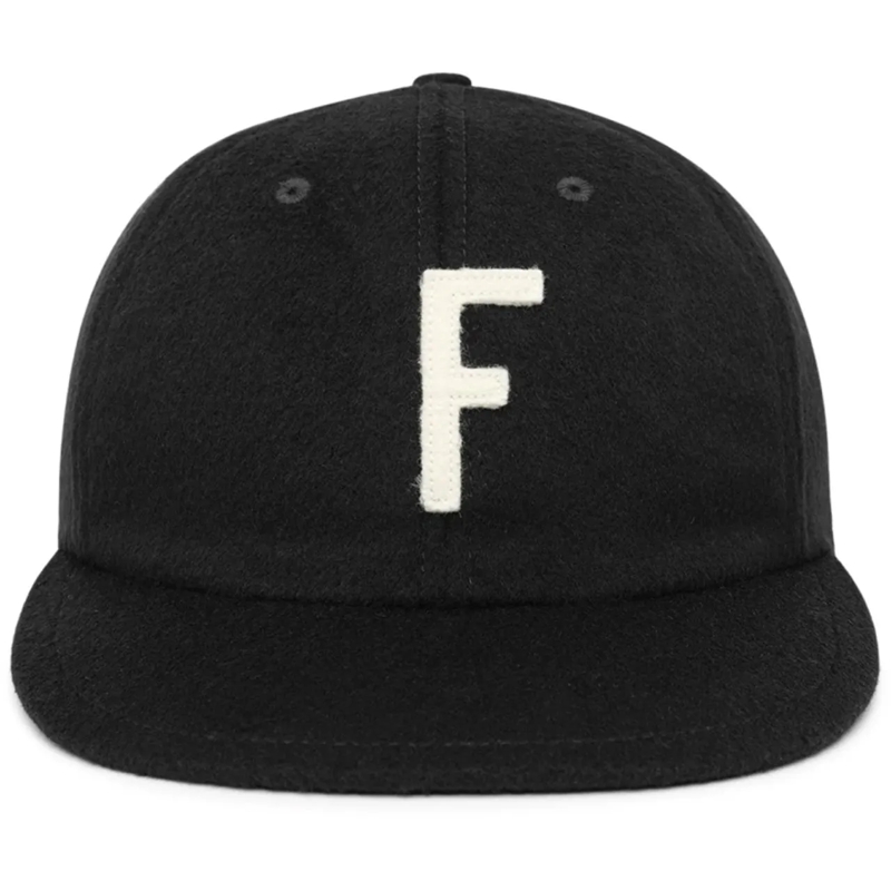 FEAR OF GOD  Logo Wool Baseball Cap schwarz