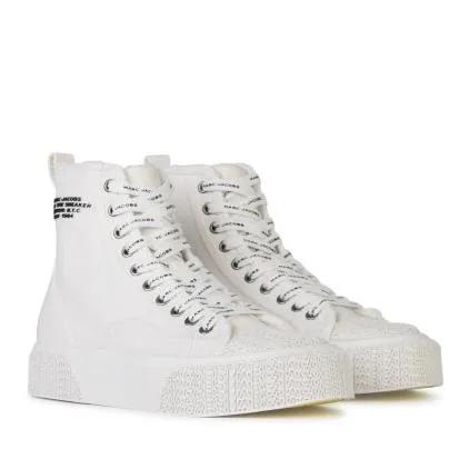 Marc Jacobs Low-Top Sneaker - %27The High Top%27 White Tela Sneakers - Gr. 36 (EU) - in Weiß - für Damen