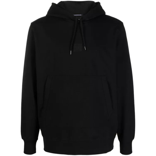 CP Company Black Stretch-Cotton Hoodie Black 