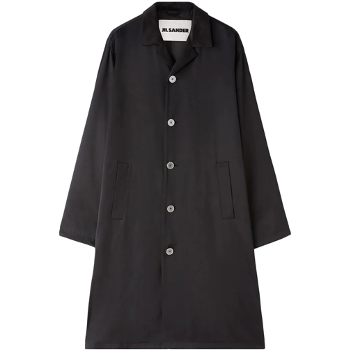 Jil Sander Black Button-Down Jacket Black Vestes en duvet