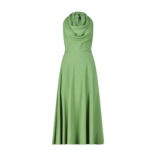 Diane von Furstenberg Neckholder-Kleid mit Wasserfall-Ausschnitt Grün 