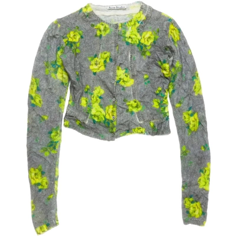 Acne Studios T-Shirt Longsleeve Top Grey/multi grau