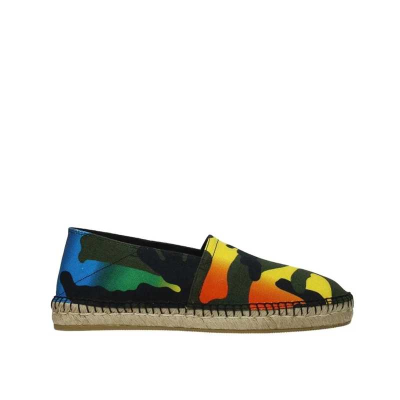 Valentino Garavani Chaussures à lacets Canvas Espadrillas Black