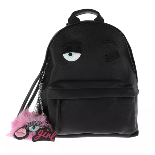 Chiara Ferragni Backpack Eco Leather Big Charme Nero/Black Backpack