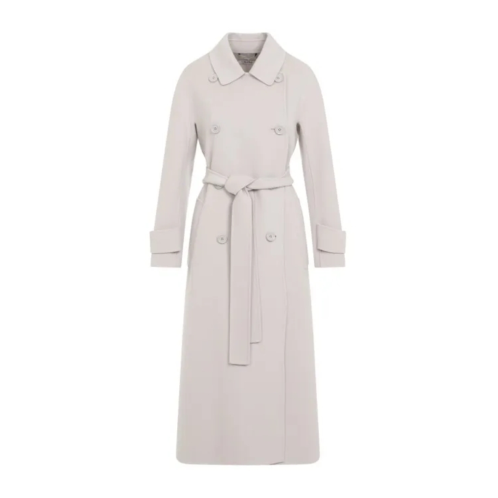 Max Mara New Ecru Virgin Wool Hester Coat White Manteaux transitionnels